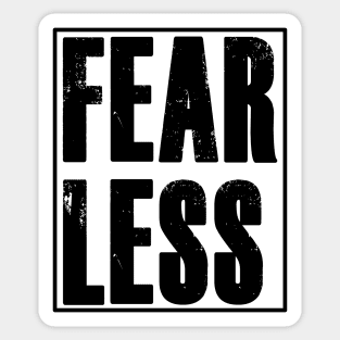 FEARLESS Motivational Gift Entrepreneur Fitness Gym Motivation Sticker